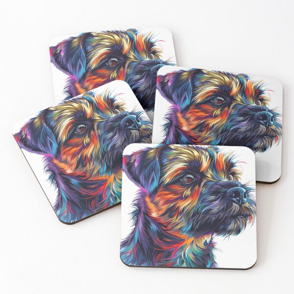 Item preview, Colorful Border Terrier designed and sold by MendaciousMina.