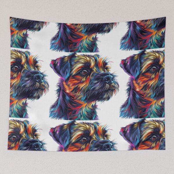 Item preview, Colorful Border Terrier designed and sold by MendaciousMina.