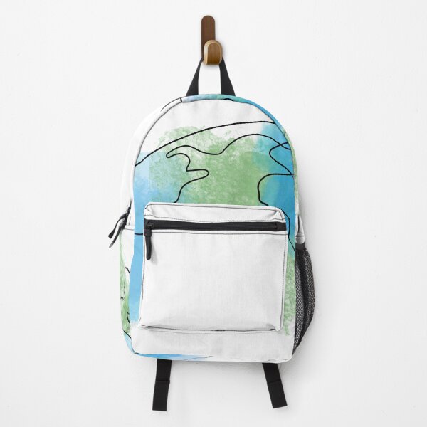 Item preview, Abstract Earth Planet Blue Green Art designed and sold by Hannah-Yei.