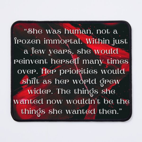 Item preview, "She was human..." Sticker | Midnight Sun Inspired | Dark Love BookTok Aesthetic designed and sold by DEZZYDCREATES.