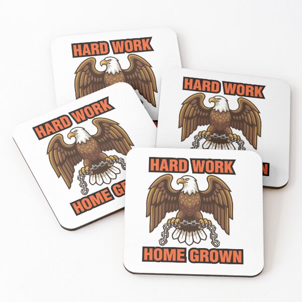 Item preview, Hard Work Home Grown American Eagle and Chains designed and sold by totoya.