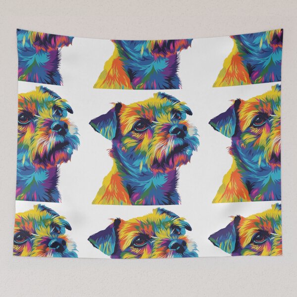 Item preview, Pop art Border Terrier designed and sold by MendaciousMina.