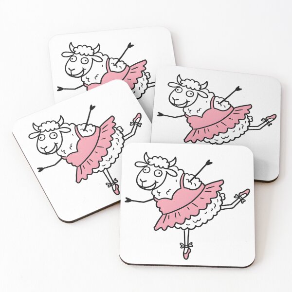 Item preview, Ballet Sheep - Funny Hand-Drawn Ballerina Sheep Doodle designed and sold by WowDezign.