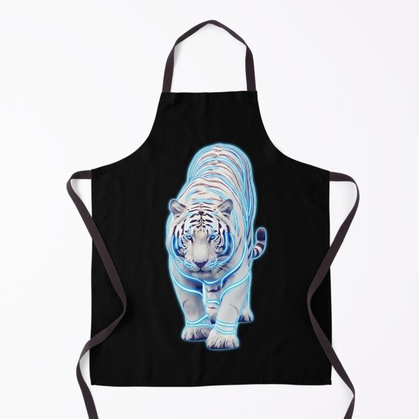 Item preview, Cybernetic White Tiger - Futuristic Wildlife Cyberpunk Art designed and sold by powersunlight.