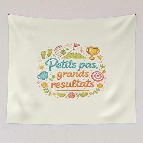 Item preview, Motivational Quote – Small Steps, Big Results – Inspiring Design designed and sold by Thethe-Shop.
