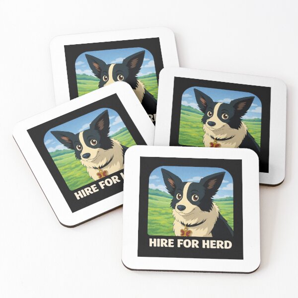 Item preview, Hire for Herd (Border Collie) designed and sold by Caroline Communications LLC.