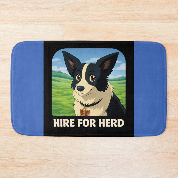 Item preview, Hire for Herd (Border Collie) designed and sold by Caroline Communications LLC.