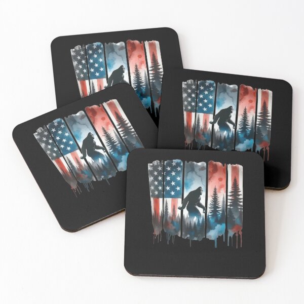 Item preview, Bigfoot American Flag Sasquatch Patriotic 4th of July designed and sold by Boutkimaewab.