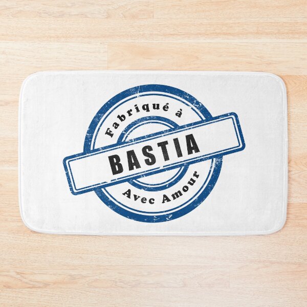 Artikelvorschau, Vintage-Stempel „Made in Bastia with love“ entworfen und verkauft von Panneaux et signalisations - NPOITEVIN.
