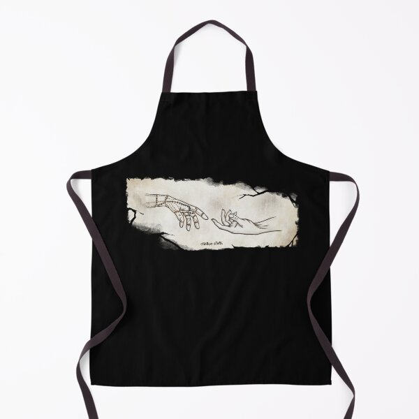 Item preview, Connection | Stitched Puppet and Human Hands – Creation of Adam Inspired Art designed and sold by Charco.Store – Bold Expressive Graphics & Alt Streetwear Art.