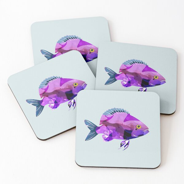Item preview, Neon Tropical Fish – Vibrant Abstract Ocean Art designed and sold by yul4ik80.