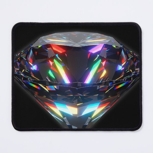 Item preview, Cyberpunk Neon Diamond - Radiant Futuristic Jewel Art designed and sold by powersunlight.