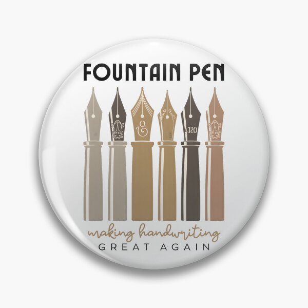 Item preview, Fountain Pen Making Handwriting Great Again – Vintage Calligraphy Design designed and sold by ArcticFoxStudio.