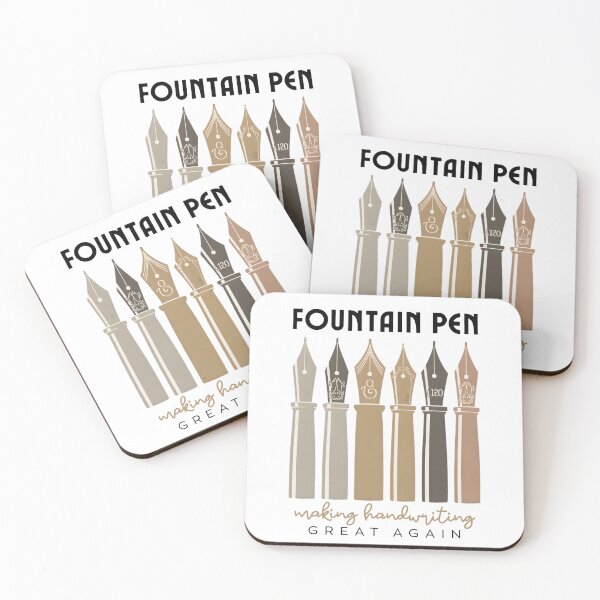 Item preview, Fountain Pen Making Handwriting Great Again – Vintage Calligraphy Design designed and sold by ArcticFoxStudio.