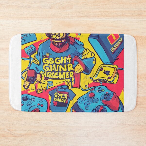 Item preview, Retro Gamer Street Art Pop Culture Design designed and sold by PixelForge Studio.