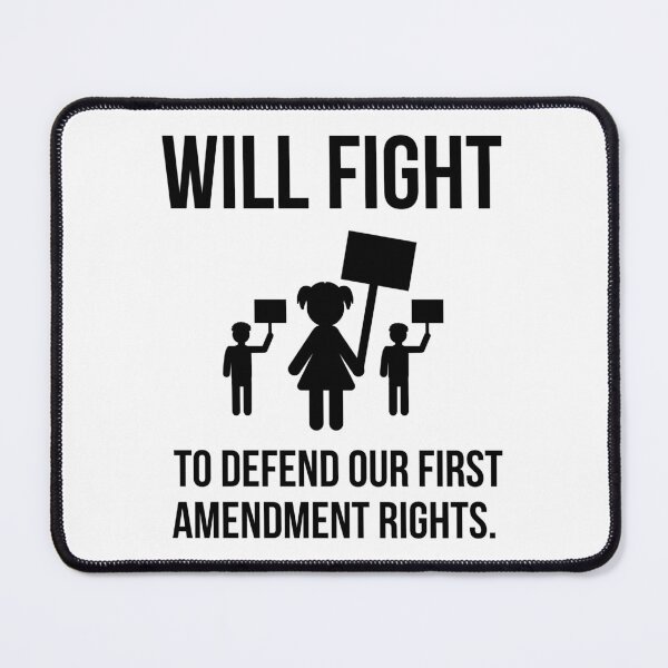 Item preview, Will fight to defend our first amendment rights. designed and sold by Rachel the Artist .
