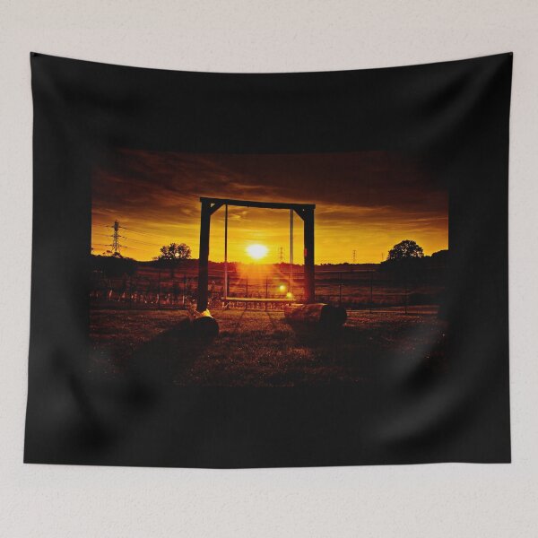 Item preview, Blackmore Farm Wooden Swing at Sunset designed and sold by Radiocafe.