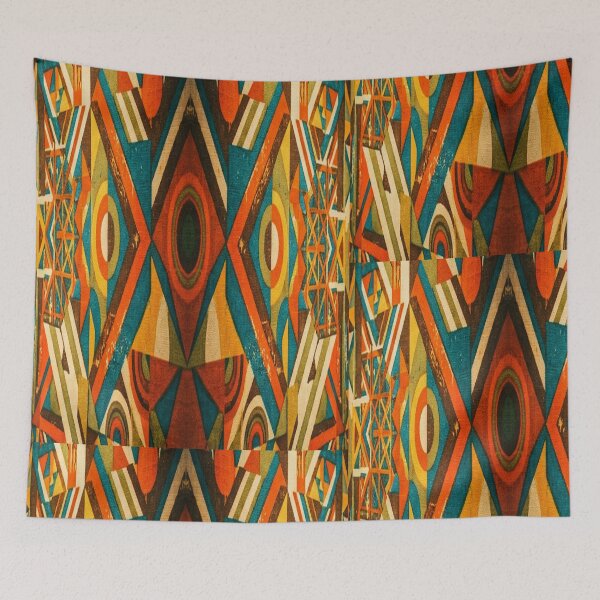 Item preview, Colourful Geometric, purple and green geometric, pattern geometric designed and sold by AddlPoolart.