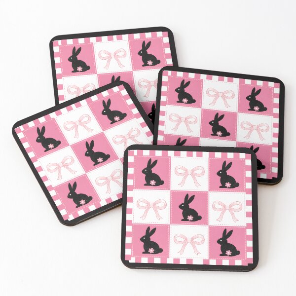 Item preview, Checkered Easter Coquette, Easter Bunny, Happy Easter Retro, Pink Easter, Girls Easter, Preppy Rabbit Cute Easter designed and sold by DesignDenDo ⭐⭐⭐⭐⭐.
