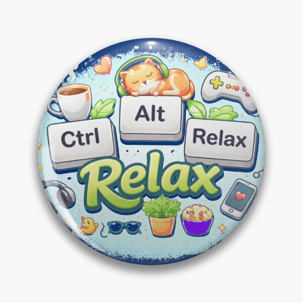 Item preview, Geek – Ctrl Alt Relax – Computer Humor designed and sold by Thethe-Shop.