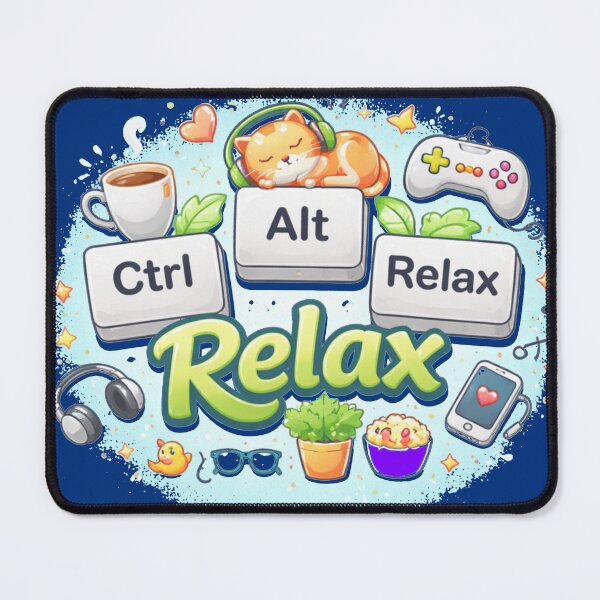 Item preview, Geek – Ctrl Alt Relax – Computer Humor designed and sold by Thethe-Shop.