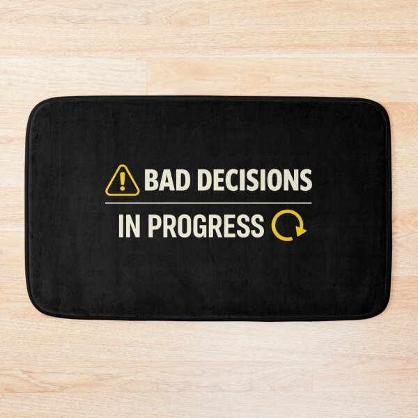 Item preview, On My Way to Making Bad Decisions Shirt – Funny Warning Humor Tee, Minimalist Sarcastic T-Shirt designed and sold by VibeOffline Studio.