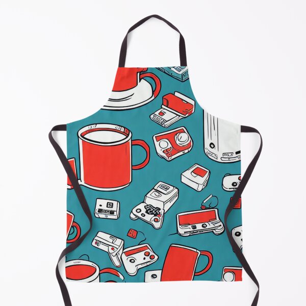 Item preview, Retro Gaming and Coffee Pattern Design designed and sold by PixelForge Studio.