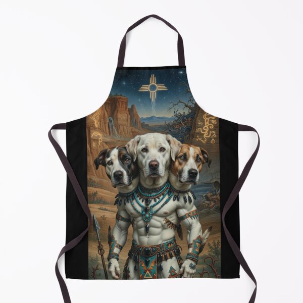 Item preview, Dark surreal three-headed desert pack Chief on the mesa designed and sold by 3DogKnight.