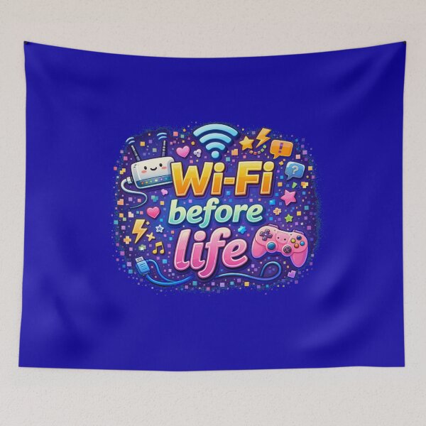 Item preview, Geek Humor – Wi-Fi Before Life – Minimalist designed and sold by Thethe-Shop.