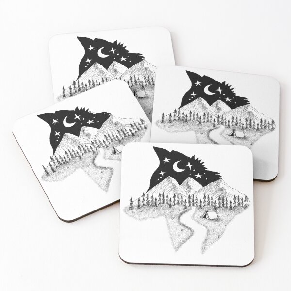 Item preview, A wolves forest designed and sold by dangerDOJO.