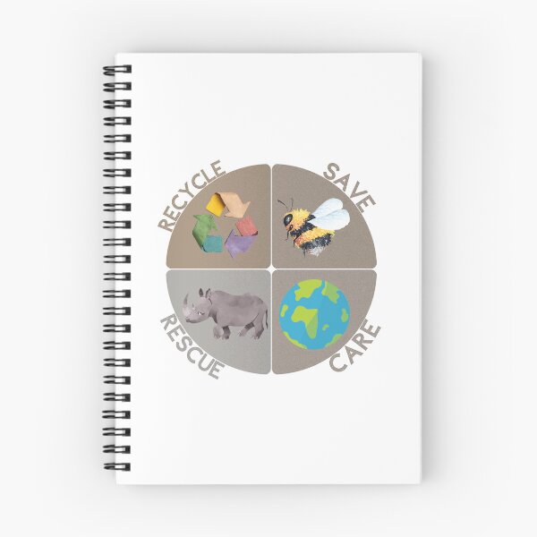 Item preview, Earth Day Message – Save Rescue Recycle Plant Clean Care designed and sold by LuveraxArt.