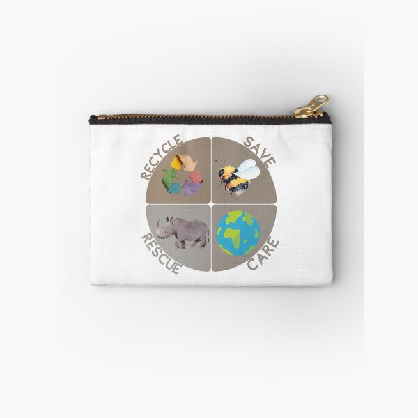 Item preview, Earth Day Message – Save Rescue Recycle Plant Clean Care designed and sold by LuveraxArt.