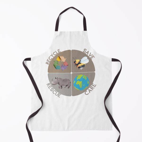 Item preview, Earth Day Message – Save Rescue Recycle Plant Clean Care designed and sold by LuveraxArt.