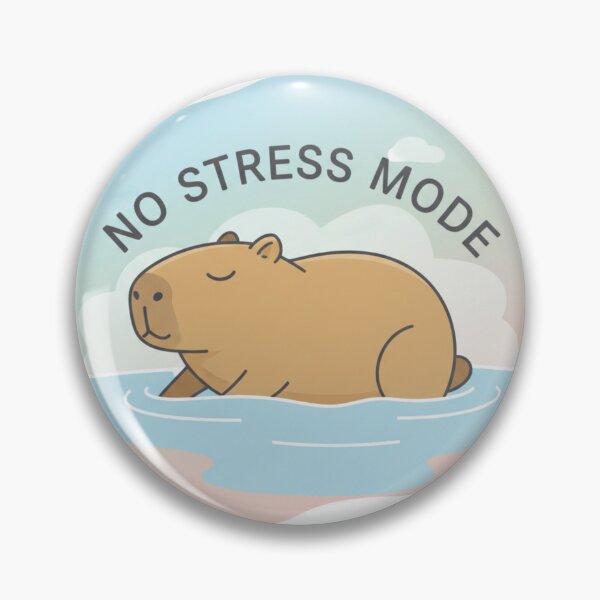 Item preview, Capybara No Stress Mode Shirt - Chill Vibes Relaxing Animal Lover Gift designed and sold by KeyLogin.