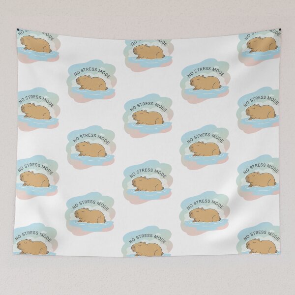 Item preview, Capybara No Stress Mode Shirt - Chill Vibes Relaxing Animal Lover Gift designed and sold by KeyLogin.