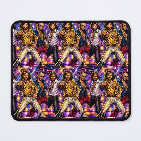 Item preview, Bee Gees Neon Comic HQ Disco Legends Retro 70s Night Groove Illustration designed and sold by SHOCAMPOS DESIGNS .