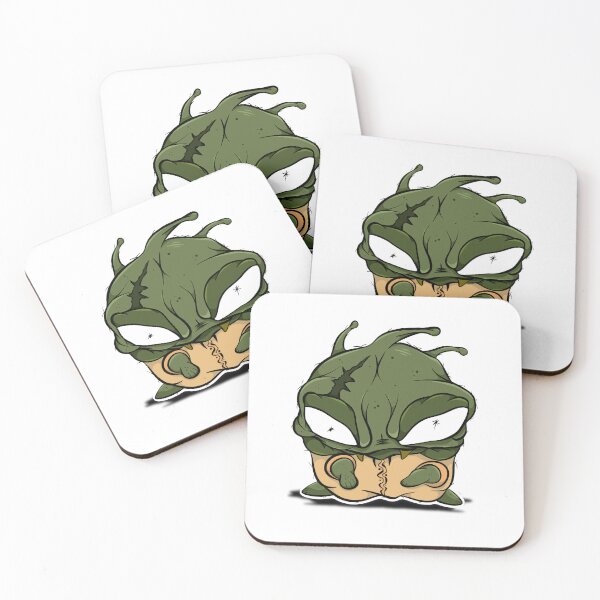 Item preview, Dark green fighting caterpillar designed and sold by MonstyClub.