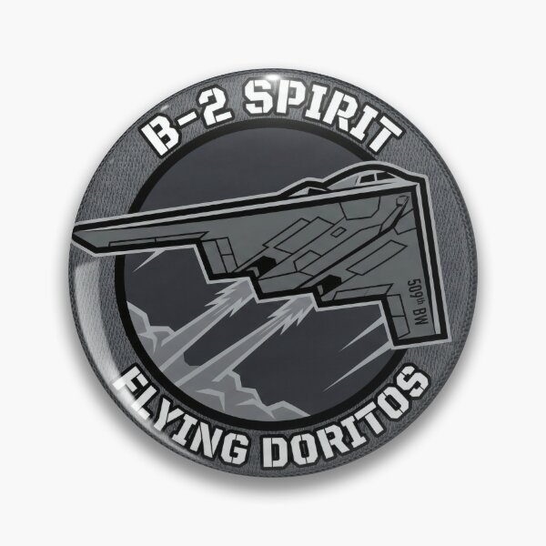 Item preview, B-2 Spirit Stealth Bomber Realistic Embroidered Effect Flying Doritos designed and sold by ArtDreams92.