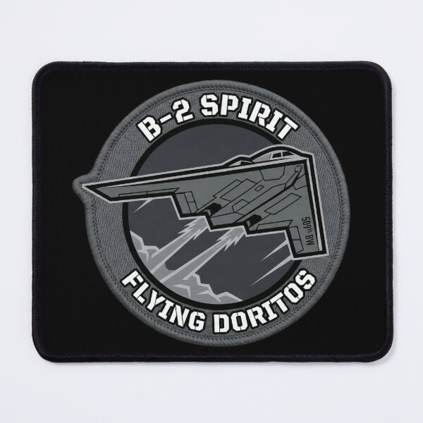 Item preview, B-2 Spirit Stealth Bomber Realistic Embroidered Effect Flying Doritos designed and sold by ArtDreams92.