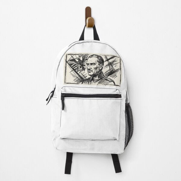 Item preview, Mustafa Kemal Ataturk Charcoal Portrait Line Art Design designed and sold by Lura busah.