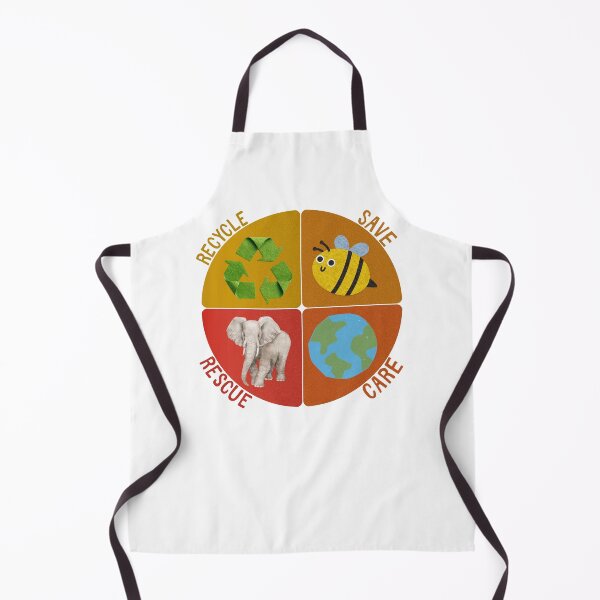Item preview, Earth Day Message – Save Rescue Recycle Plant Clean Care designed and sold by LuveraxArt.