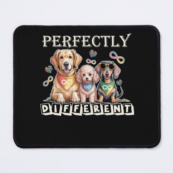 Item preview, Perfectly Different Autism Awareness Dogs Neurodiversity Infinity Symbol Dog Mom designed and sold by tamdevo1.