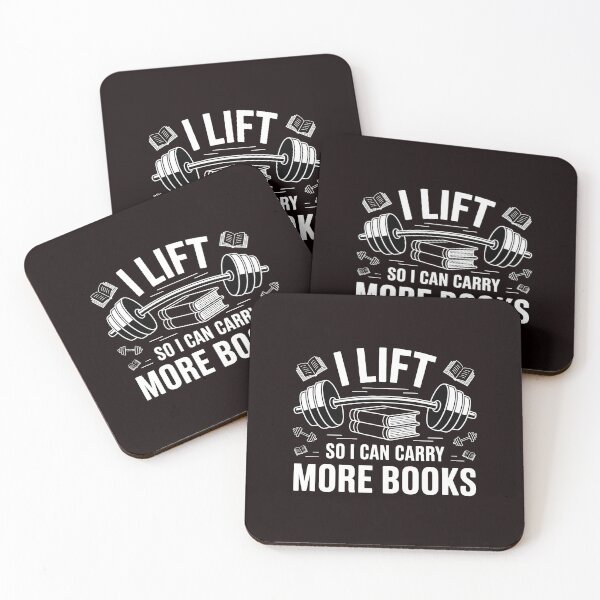 Item preview, I Lift So I Can Carry More Books – Funny Bookworm Gym Addict Quote designed and sold by Redgiant87x.