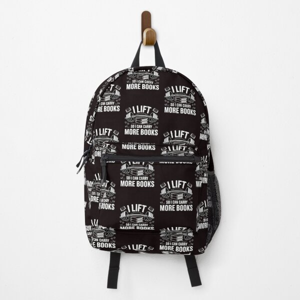 Item preview, I Lift So I Can Carry More Books – Funny Bookworm Gym Addict Quote designed and sold by Redgiant87x.