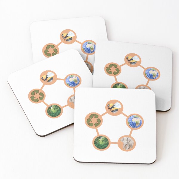 Item preview, Earth Day Message – Save Rescue Recycle Plant Clean Care designed and sold by LuveraxArt.