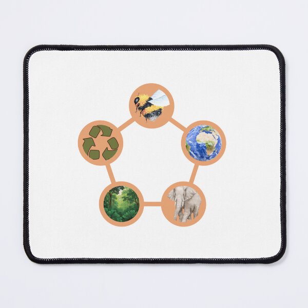 Item preview, Earth Day Message – Save Rescue Recycle Plant Clean Care designed and sold by LuveraxArt.