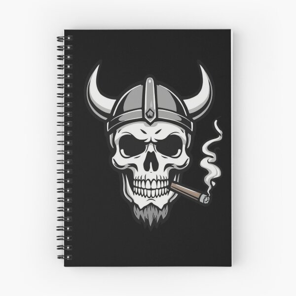 Item preview, Viking Skull Helmet Smoking Cigar Norse Warrior Design designed and sold by Fradikal.