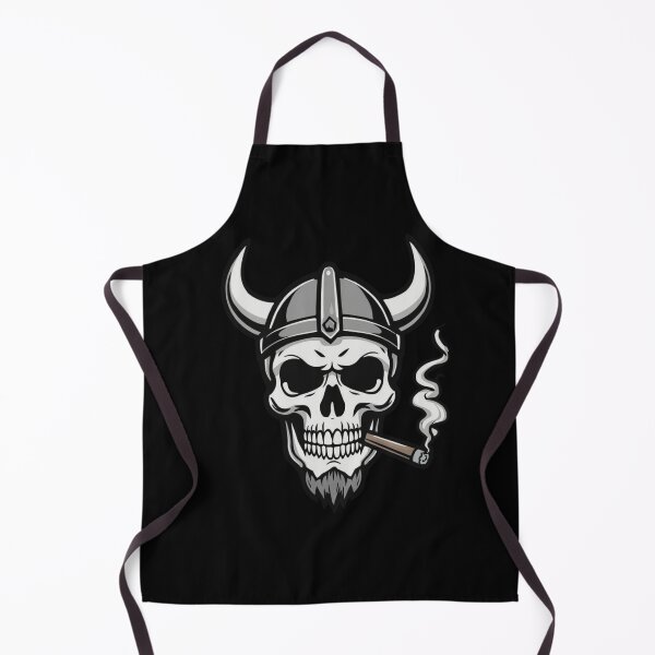 Item preview, Viking Skull Helmet Smoking Cigar Norse Warrior Design designed and sold by Fradikal.