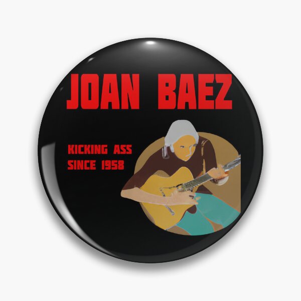 Item preview, Joan Baez Kicking Ass Since 1958 – Bold Folk Music Tribute Design designed and sold by DiamondSkyShirt.