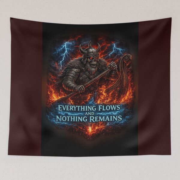 Item preview, Everything flows, nothing remains. designed and sold by KINSPIREWOLFBAT.